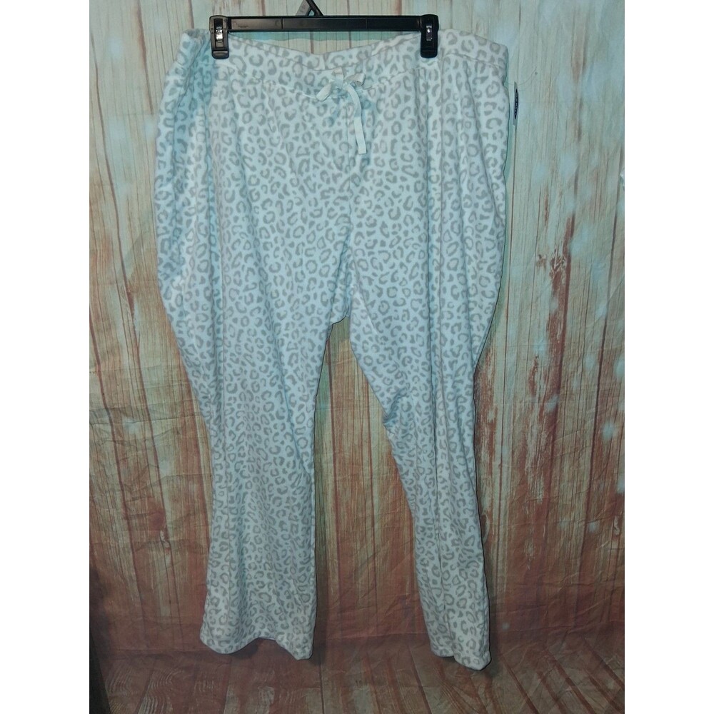 NWT Old Navy Multicolor Leopard Print Pull-on Fleece Pajama Pants Sz 3X